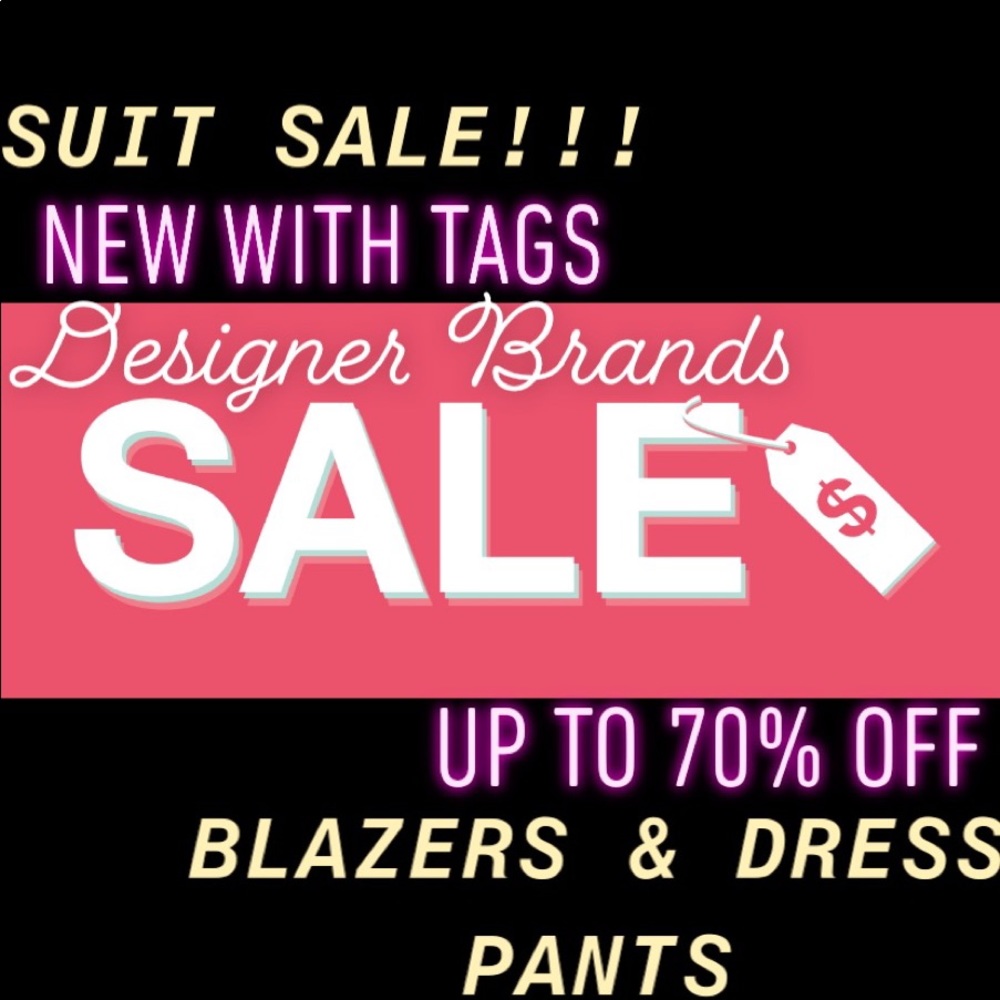 SUIT SALE!! BLAZERS AND DRESS PANTS UP TO 70% OFF